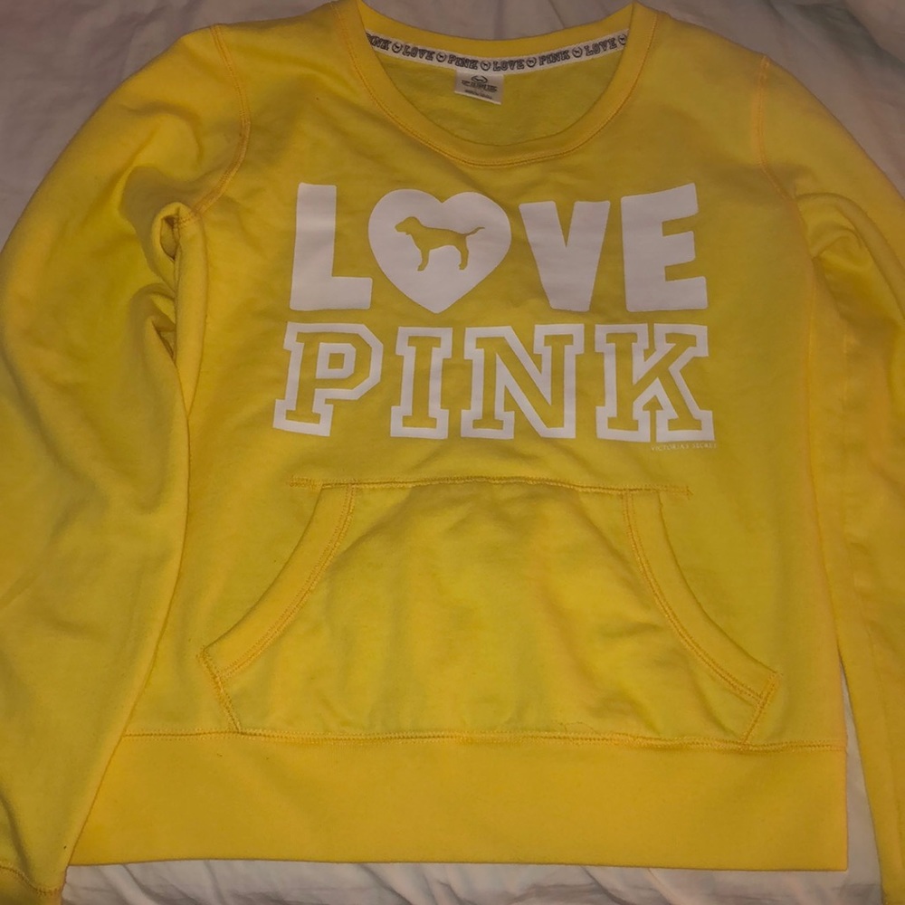 Victoria’s Secret PINK yellow sweater for women